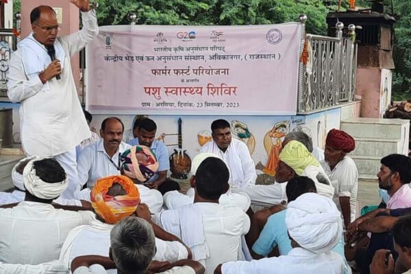 पशु स्वास्थ्य शिविर में पशुपालक हुए लाभान्वित